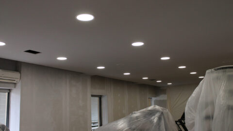 Electrical installation in a gym 2